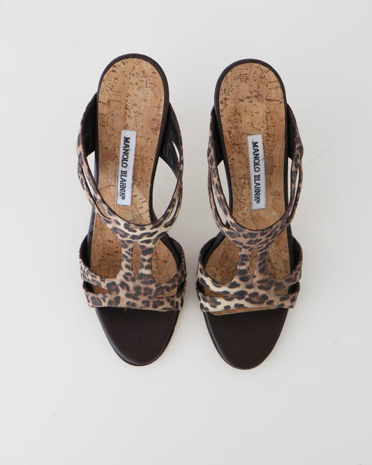 Manolo Blahnik Cheetah Heels 39