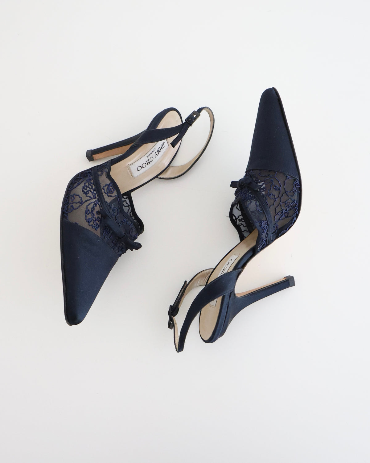 Jimmy Choo Black Lace Heels 38