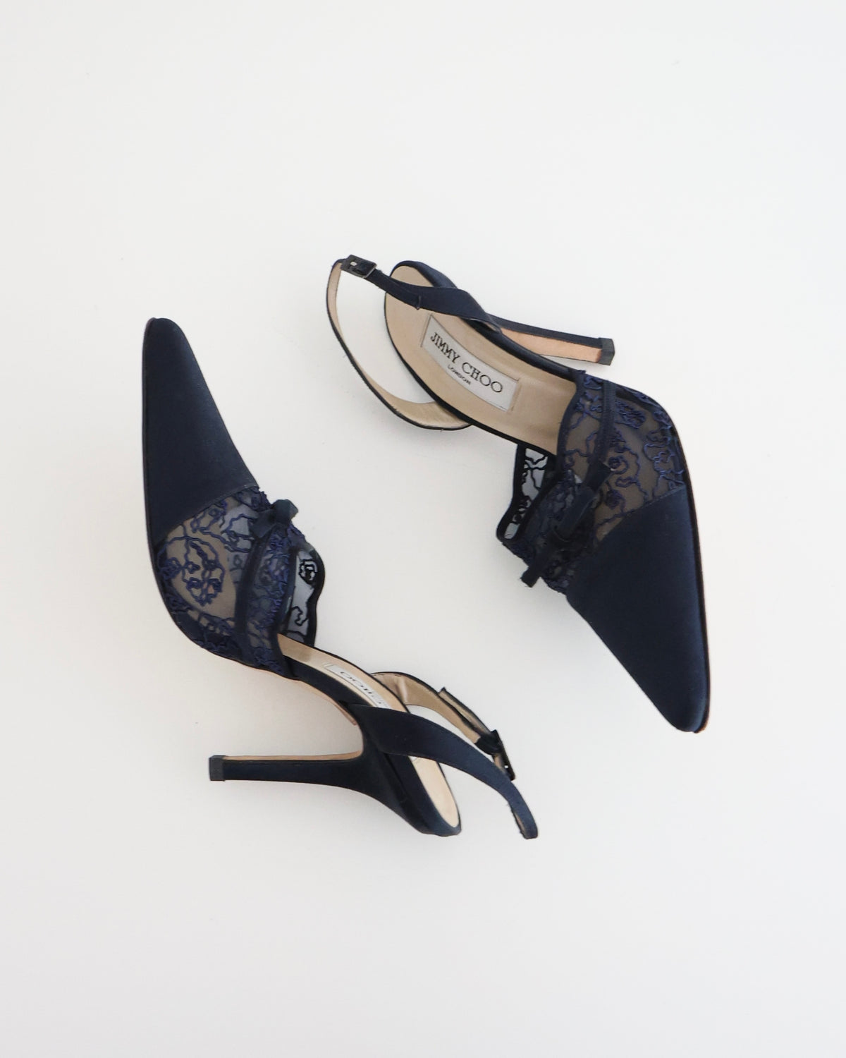 Jimmy Choo Black Lace Heels 38