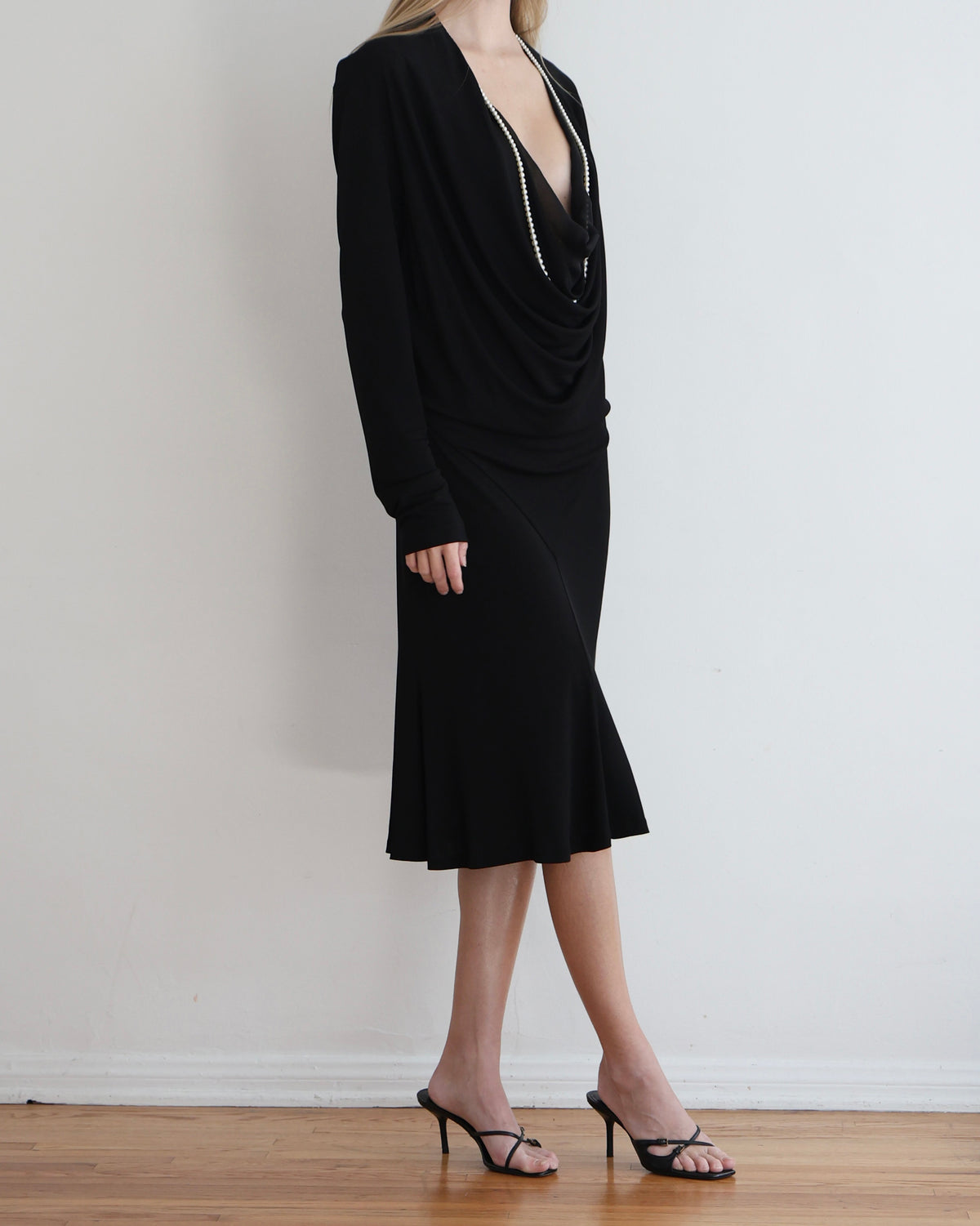 Jean Paul Gaultier Black Pearl Dress M